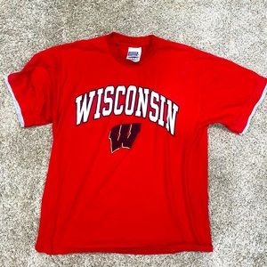 Vintage Wisconsin Badgers Tee. Sized in adult large (Unisex)